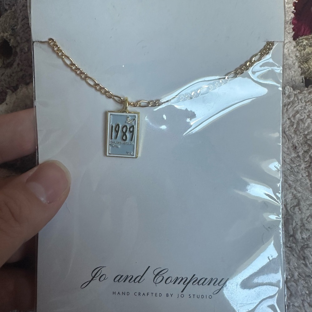 Gold Necklace with 1989 Pendant